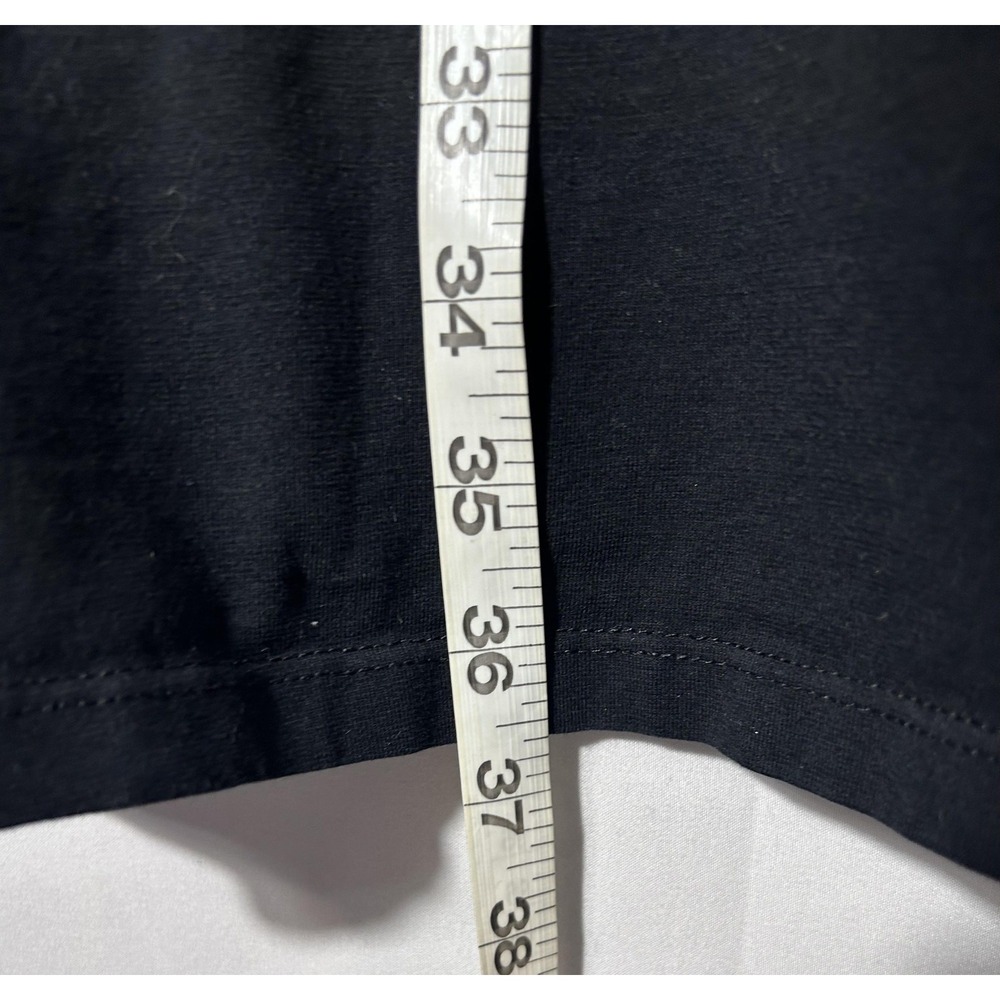 Patagonia Dress Womens Large Black Organic Cotton Empire 3/4 Sleeve Fit & Flare - Picture 7 of 7